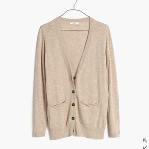 Marled graduate cardigan - oatmeal